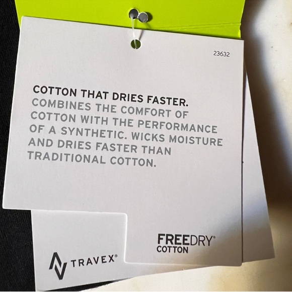 NWT Eddie Bauer Black Travex Short Sleeve V-Neck Tee Shirt - Picture 6 of 7